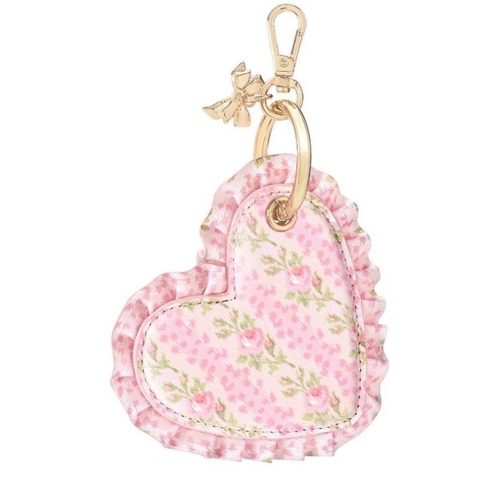 LoveShackFancy case mate blooming heirloom keychain / air tag holder charm